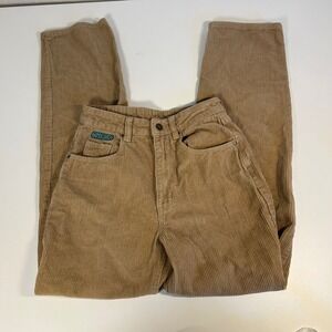 y2k tan corduroy empyre pants high rise straight leg womens "tori" 24"